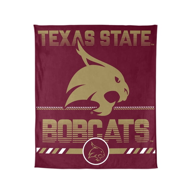 Logo Brands Texas State Bobcats 60"x70" Super Plush Blanket