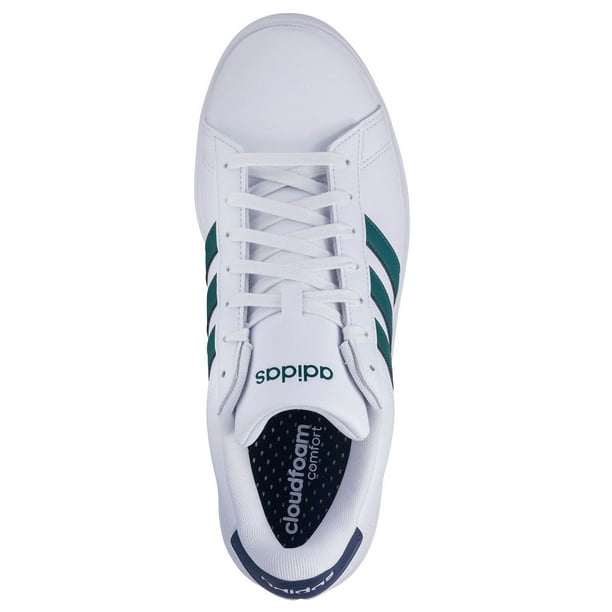 adidas gazelle silver green womens adidas Grand Court Cloudfoam Comfort Shoes Cloud White / Aluminium / Off  White  Heppo.com