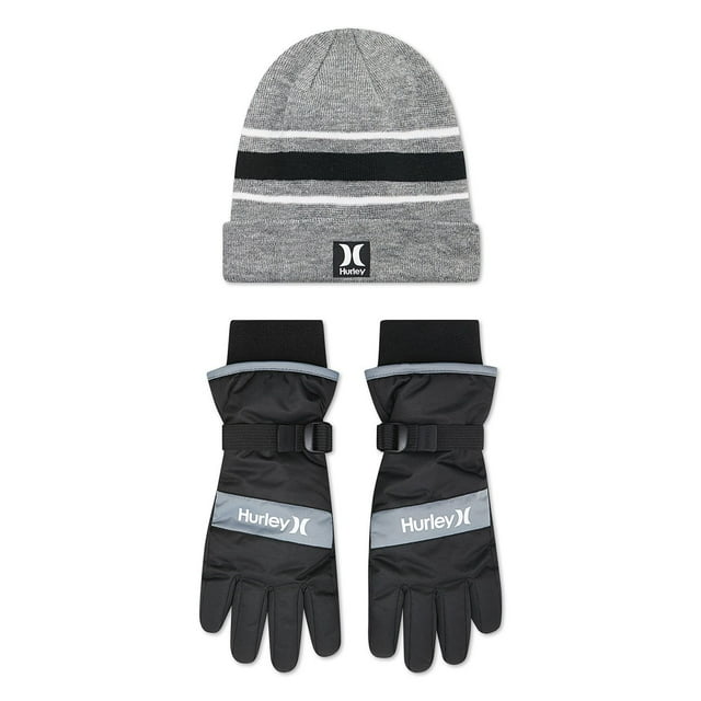 Hurley Kids 2-Piece Hat and Glove Set