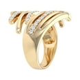 thumbnail image 3 of 0.75 CT. T.W. Round Cut Layered Spray Diamond Ring in 14K Gold, 3 of 5