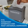 thumbnail image 8 of Marathon Interfold 1-Ply White Dispenser Napkins, 12 pk., 250 napkins/pk., 8 of 9