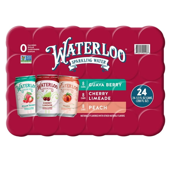 Waterloo Sparkling Water Variety Pack, 12 fl. oz., 24 pk.
