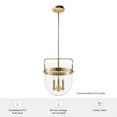 thumbnail image 5 of Hunter Karloff with Clear Glass Pendant Ceiling Light Fixture, 5 of 7
