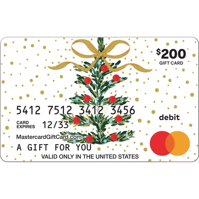 Mastercard® Merry Christmas $200 email delivery gift card