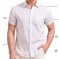 thumbnail image 8 of Nick Graham Men's Performance Short Sleeve Woven Sport Shirt, 8 of 9