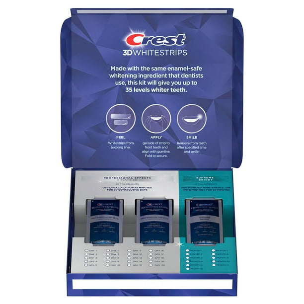 Crest 3D Whitestrips Professional Effects & Supreme Bright