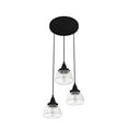 thumbnail image 9 of Hunter Cypress Grove Glass 3 Light Pendant Light Fixture, Round Cluster and Linear Cluster, 9 of 9