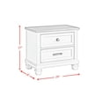thumbnail image 9 of Society Den Bloomfield 2-Drawer Nightstand with USB, 9 of 9