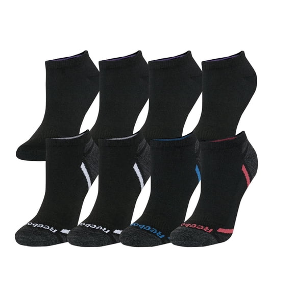 Reebok Women's 8-Pack Cushion Low-Cut Sock