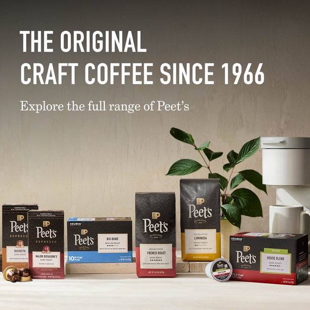 Peet's Coffee Dark Roast K-cup Pods, Major Dickason's Blend, 75 ct
