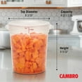 thumbnail image 4 of Cambro Round Translucent Food Container with Lid, 4 qt., 3 pk., 4 of 6