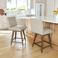 thumbnail image 1 of Member's Mark Hastings Fabric Swivel Counter Stool, Brown, 1 of 7
