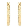thumbnail image 9 of Hoop Earring Set in 14K Gold, 9 of 11