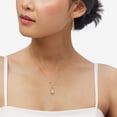 thumbnail image 7 of Italian Diamond-Cut Elongated Teardrop Earrings in 14k Yellow Gold, 7 of 7