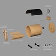 thumbnail image 13 of Backyard Discovery 4-6 Person Cedar Outdoor Barrel Sauna with Electric Heater & Glass Door, 13 of 13