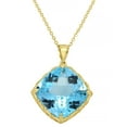 thumbnail image 1 of Solitaire Gemstone Pendant Necklace in 14K Gold, 1 of 6