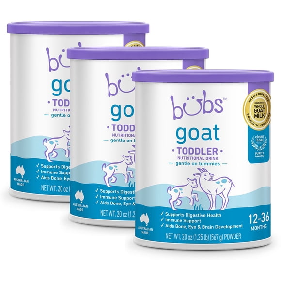 Bubs Goat Milk Toddler Nutritional Drink, 20 oz., 3 pk.