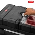 thumbnail image 11 of Heavy-Duty Keter Masterloader Rolling ToolBox + 18in Cantilever Organizer / Telescoping Handle, 11 of 19