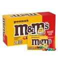 thumbnail image 1 of M&M'S Peanut Milk Chocolate Candy, Share Size, 3.27 oz., 24 pk., 1 of 9