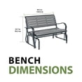 thumbnail image 10 of Lifetime Weather-Resistant Glider Bench, 10 of 12