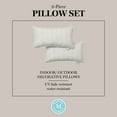 thumbnail image 9 of Martha Stewart Vineyard Vines Indoor/Outdoor Decorative Pillow, Set of 2, Choose Size, 9 of 10