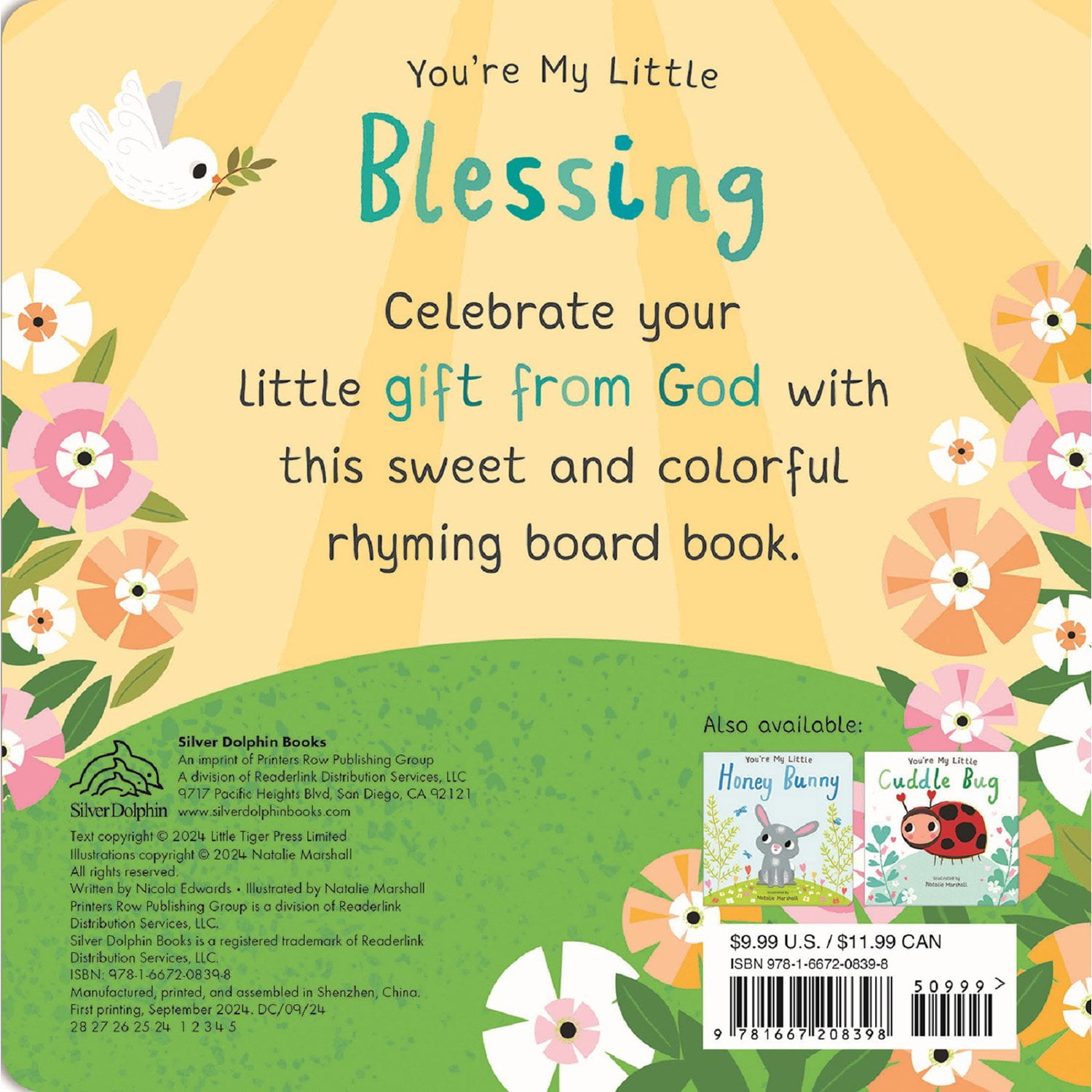 Merry Christmas, My Little Cuddle Bug -  You're My Little  By Nicola Edwards Board Book
