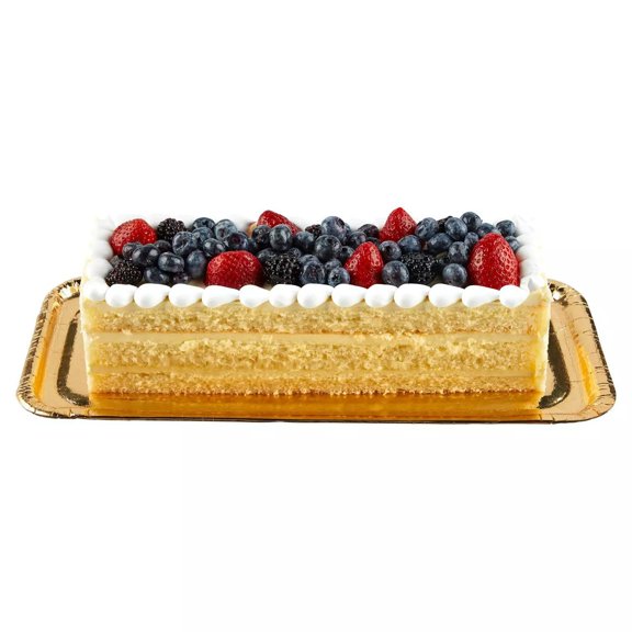 Member's Mark Sweet Fruit Topped Chantilly Cream Bar Cake, 46 oz.