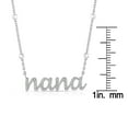 thumbnail image 4 of Sterling Silver and Diamond Identity Necklace, 4 of 6