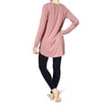 thumbnail image 2 of Hue Women's Long Sleeve Tunic T-Shirt, 2 of 2