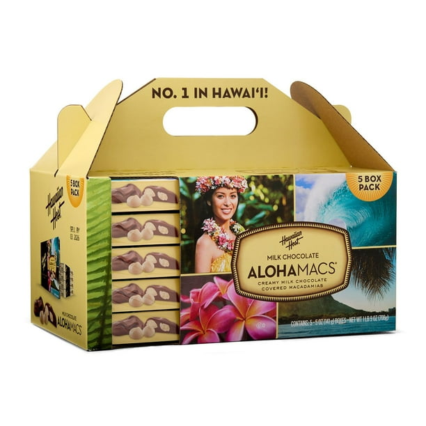 Hawaiian Host Alohamacs Milk Chocolate Covered Macadamia Handy