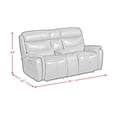 thumbnail image 9 of Society Den Florin Power Motion Loveseat with Power Headrest and Console, 9 of 9