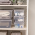 thumbnail image 3 of IRIS USA 6.7 Qt Clear Snap-Top Storage Box, 10 Piece Set, 3 of 5