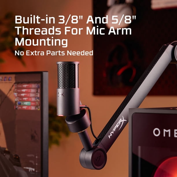 HyperX SoloCast 2 – Gaming USB Condenser Mic, PC, USB-C, USB-A