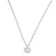 thumbnail image 2 of Gucci Interlocking Pendant Paperclip Chain Necklace in Sterling Silver, 2 of 4