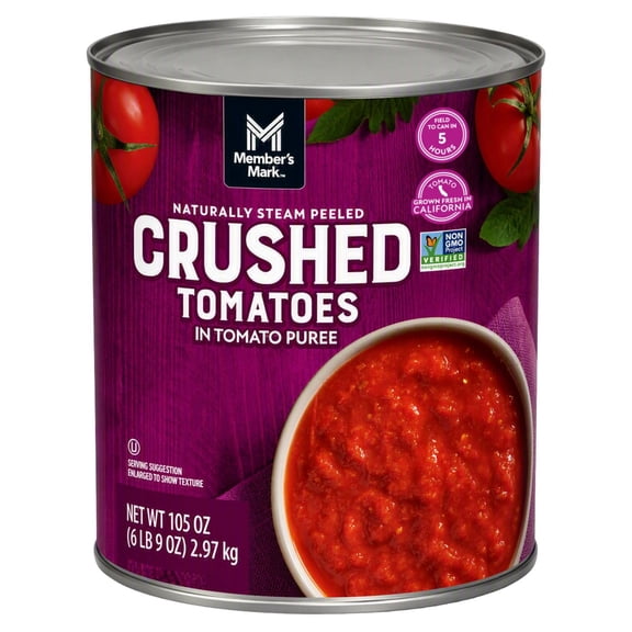 Member's Mark Crushed Tomatoes in Tomato Puree 105 oz.
