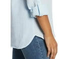 thumbnail image 3 of Nine West Women's Long Sleeve Double Gauze Button Up, 3 of 7