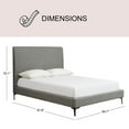 thumbnail image 5 of Regina Upholstered Bed, Assorted Sizes And Colors, 5 of 9