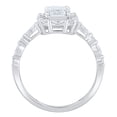thumbnail image 4 of 1.60 CT.T.W. Emerald, Marquise, and Round Cut Lab Created Diamond Ring in 14K Gold, 4 of 9