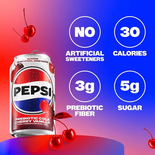 Pepsi Prebiotic Cola Club Variety Pack, 12 fl. oz., 18 pk