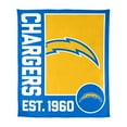 thumbnail image 1 of Logo Brands Los Angeles Chargers 60"x70" Super Plush Blanket, 1 of 6
