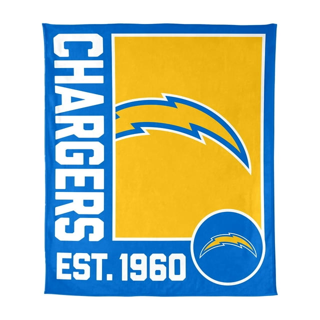Logo Brands Los Angeles Chargers 60"x70" Super Plush Blanket
