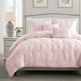 thumbnail image 5 of Ultra Plush Floral Pintuck Comforter Set, Assorted Sizes, 5 of 7