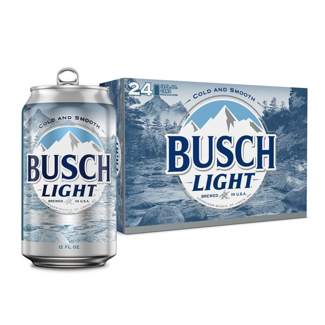 Busch Light Lager Beer, 12 fl. oz. can, 24 pk.
