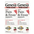 thumbnail image 1 of Genexa Kids' Pain & Fever Acetaminophen Liquid, Cherry, 4 fl. oz., 2 pk., 1 of 9