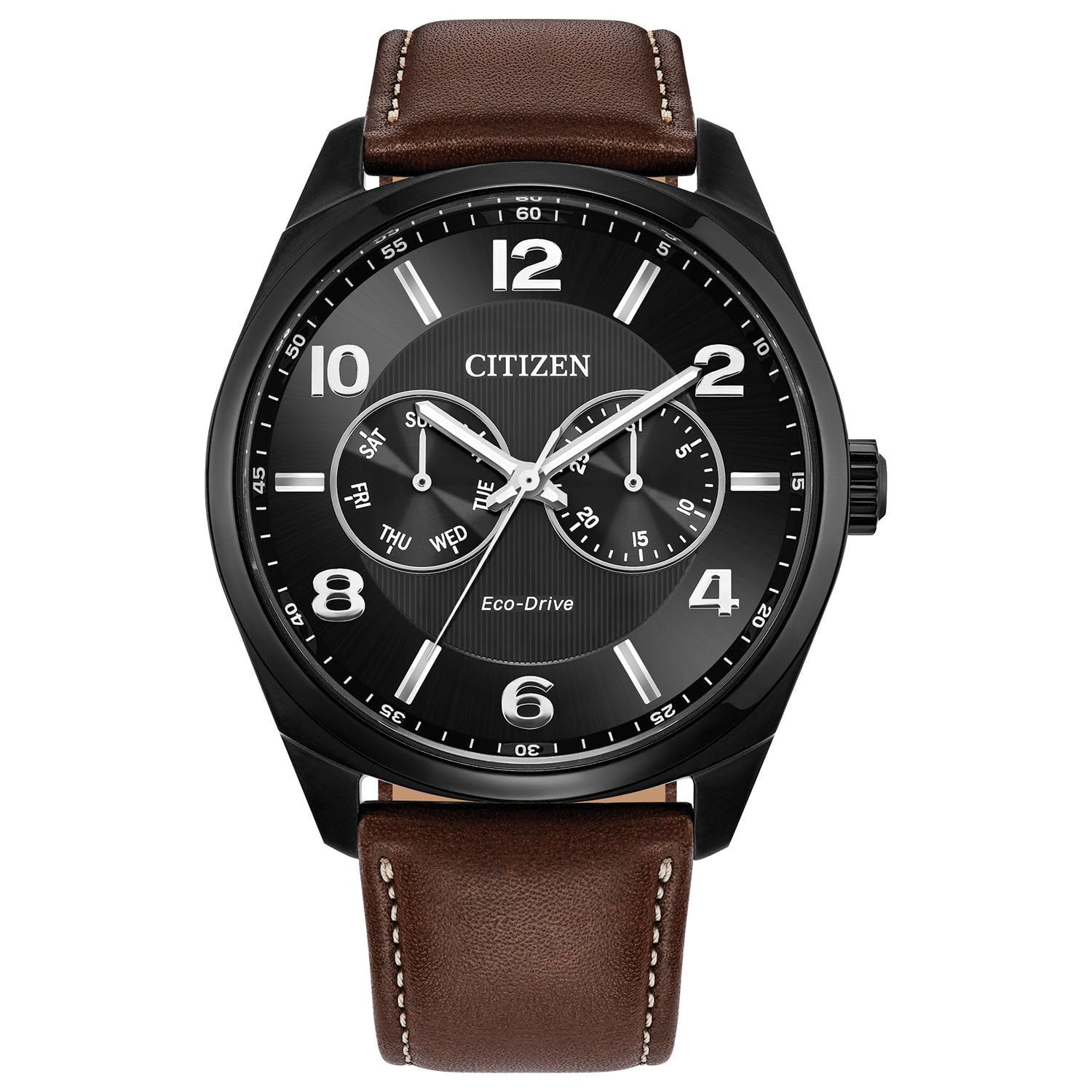CITIZEN Eco-Drive ブラック メンズ腕時計 Ecosphere - Men's Eco-Drive Black Stainless Steel Watch