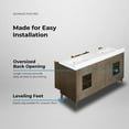 thumbnail image 8 of OVE Decors Gabi 60" W x 22" D Freestanding Bathroom Vanity with Sink, 8 of 14