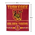 thumbnail image 7 of Logo Brands Tuskegee Golden Tigers 60"x70" Super Plush Blanket, 7 of 7