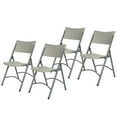 thumbnail image 2 of Hampden Furnishings Baldwin Collection 48" Blow Molded Plastic Round Folding Table with 4 Resin Folding Chairs, 2 of 9