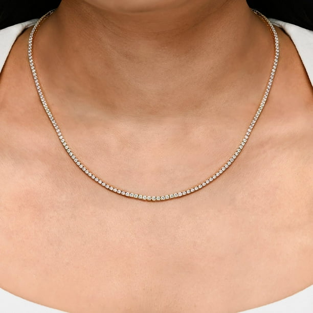 nao様♡14kgf Michael M | Mixed Shape Bezel Tennis Neklace | 14K Yellow Gold