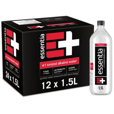 Essentia Bottled Water, Ionized Alkaline Water 1.5 L., 12 pk.